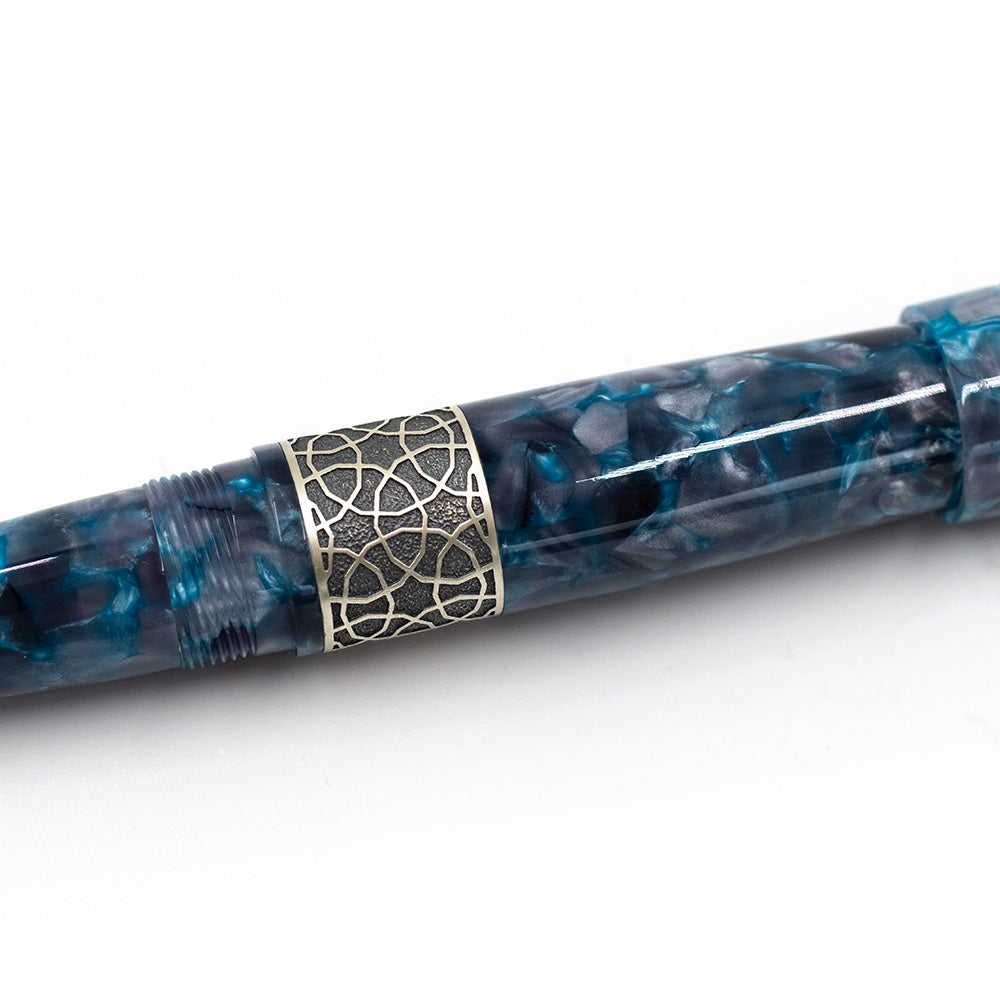 Kilk Celestial Fountain Pen Blue Chipped by Kilk at Cult Pens
