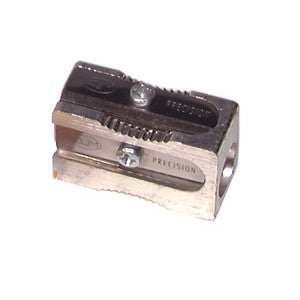 KUM 400-1E Magnesium Single Hole Block Profile Pencil Sharpener, w/2 E