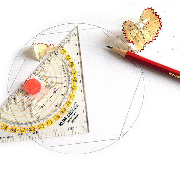 KUM Circlet Compass Triangle 22cm by KUM at Cult Pens