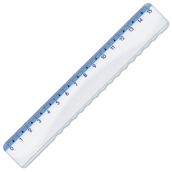 Highlighted Interval Ruler KUM Highlight Ruler Wave Edge 15cm