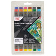 Kuretake Zig Kurecolor Twin Tipped Marker Pen Set of 12 Basic by Kuretake at Cult Pens