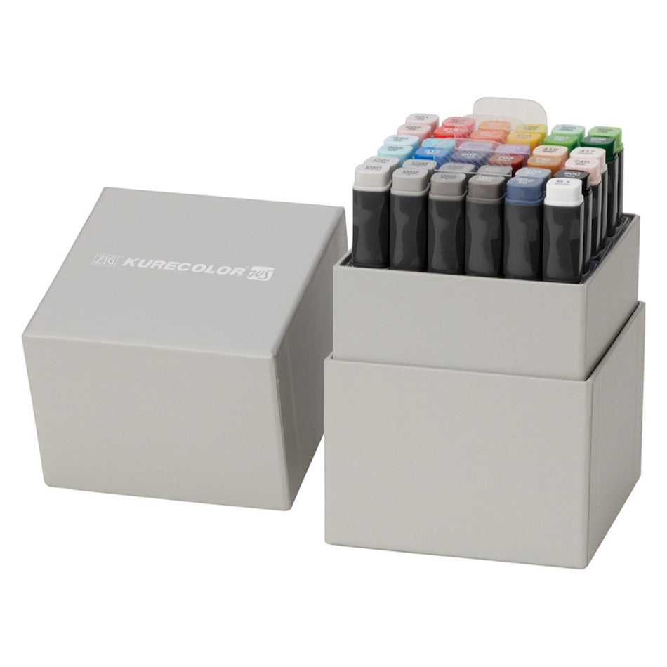 Kuretake Zig Kurecolor Twin Tipped Marker Pen Set of 36 by Kuretake at Cult Pens