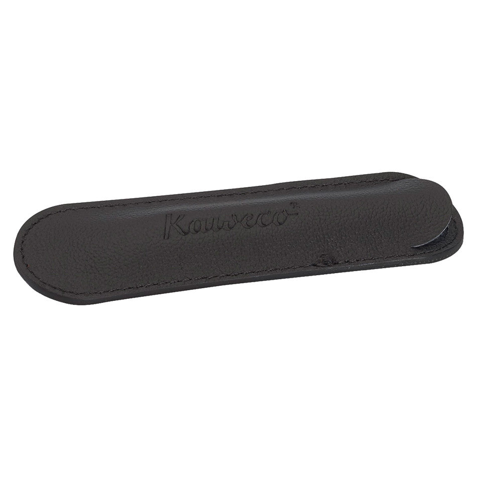 Kaweco Eco Long Black Leather Pen Pouch for 1 Pen by Kaweco at Cult Pens