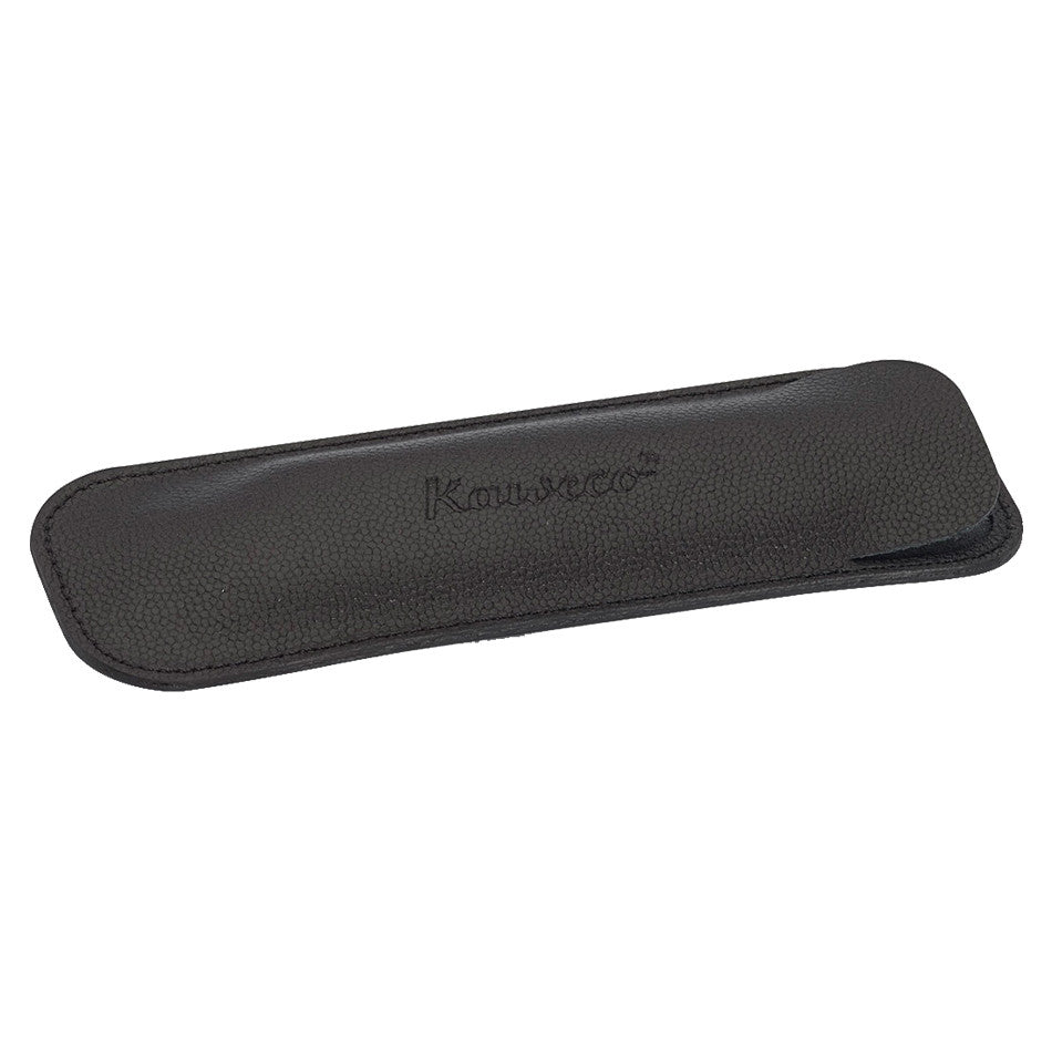 Kaweco Eco Long Black Leather Pen Pouch for 2 Pens by Kaweco at Cult Pens