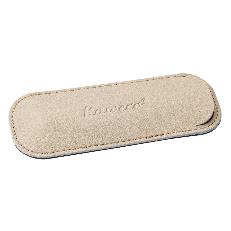 Eco Leather Pen Pouch Two Sport Pens Espresso