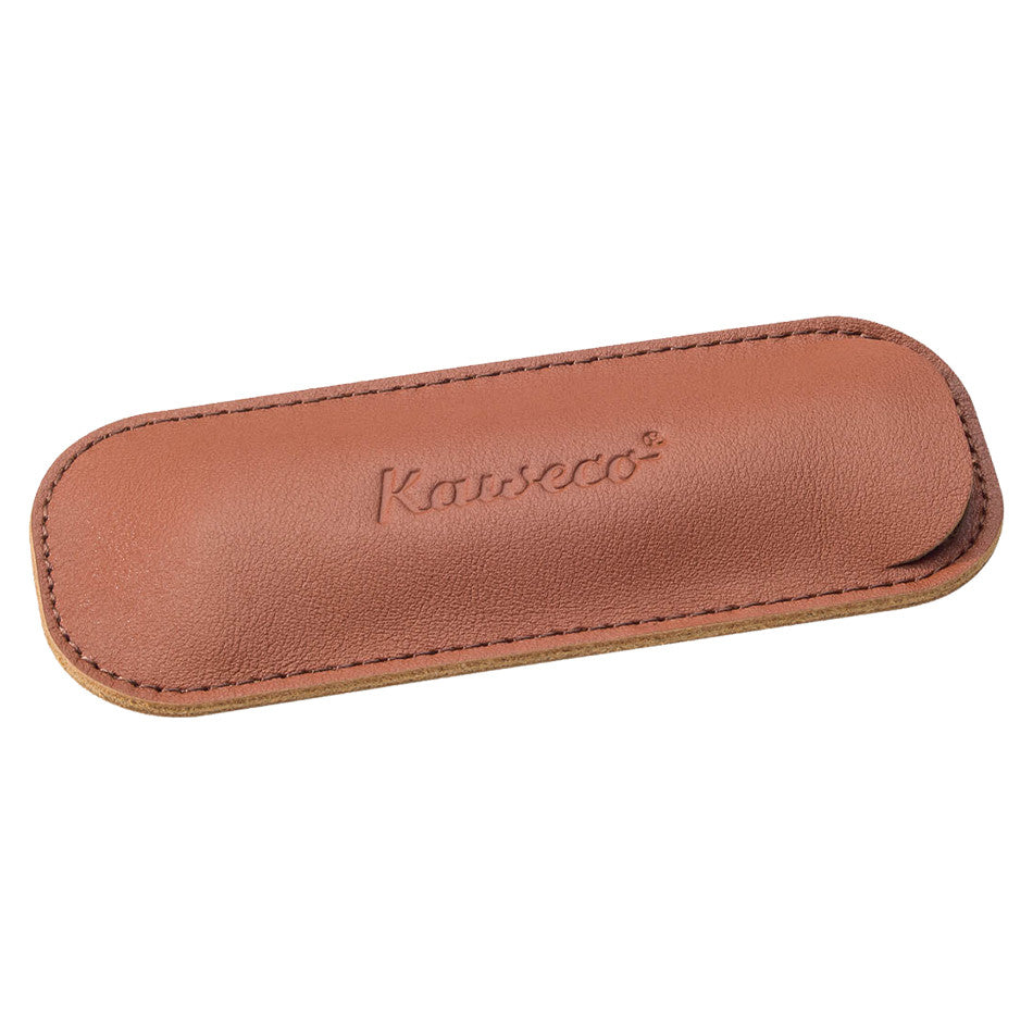 Kaweco Eco Leather Pen Pouch for Two Sport Pen Brandy by Kaweco at Cult Pens