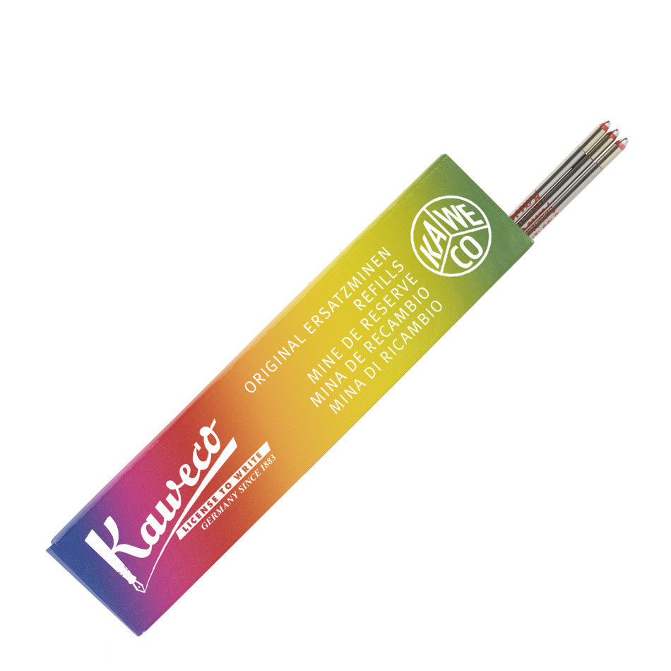 Kaweco D1 Ballpoint Refill 1.0mm Red Set of 5 by Kaweco at Cult Pens