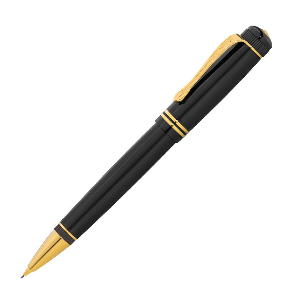 Kaweco Dia 2 Mechanical Pencil 0.7 Black with Gold Trim by Kaweco at Cult Pens