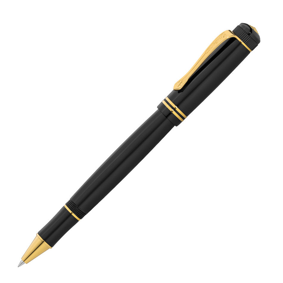 Kaweco Dia 2 Rollerball Pen Black with Gold Trim by Kaweco at Cult Pens