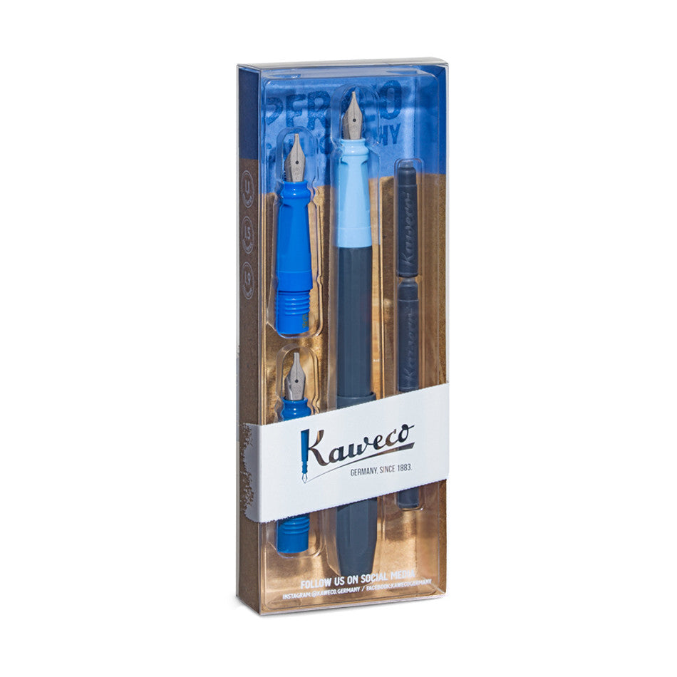 Kaweco Perkeo Calligraphy Set Blue by Kaweco at Cult Pens