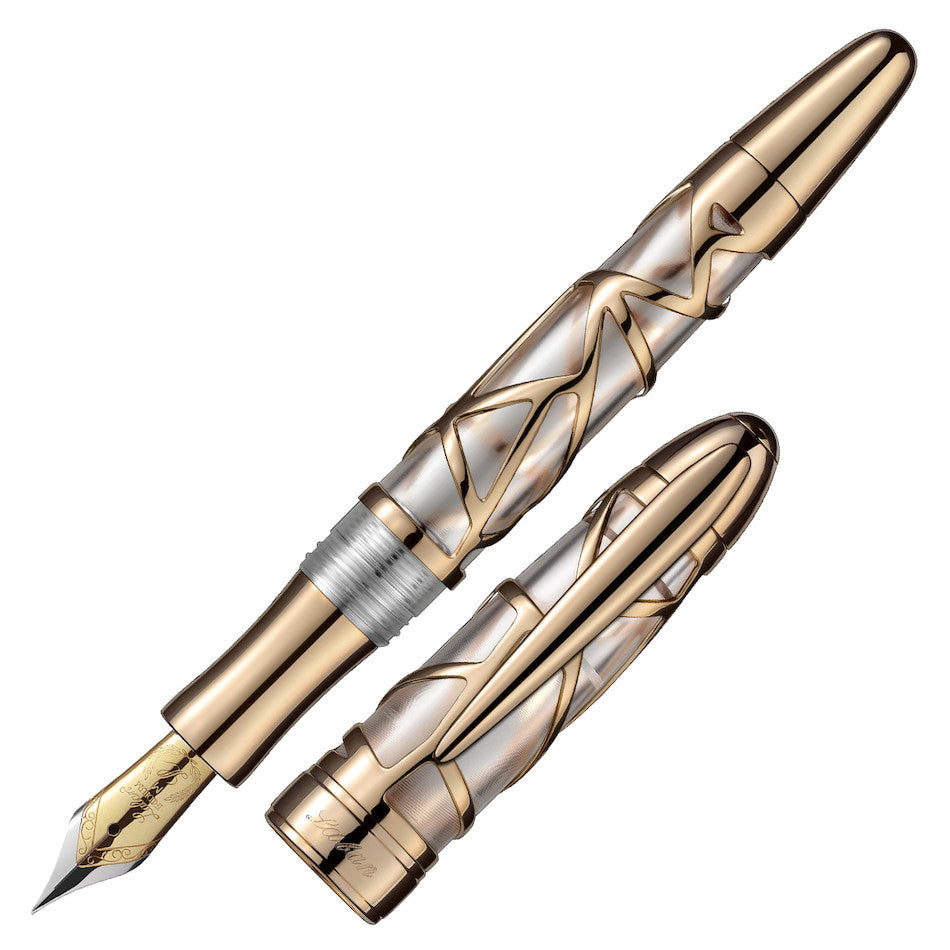 Laban Skeleton Fountain Pen Rose Gold by Laban at Cult Pens