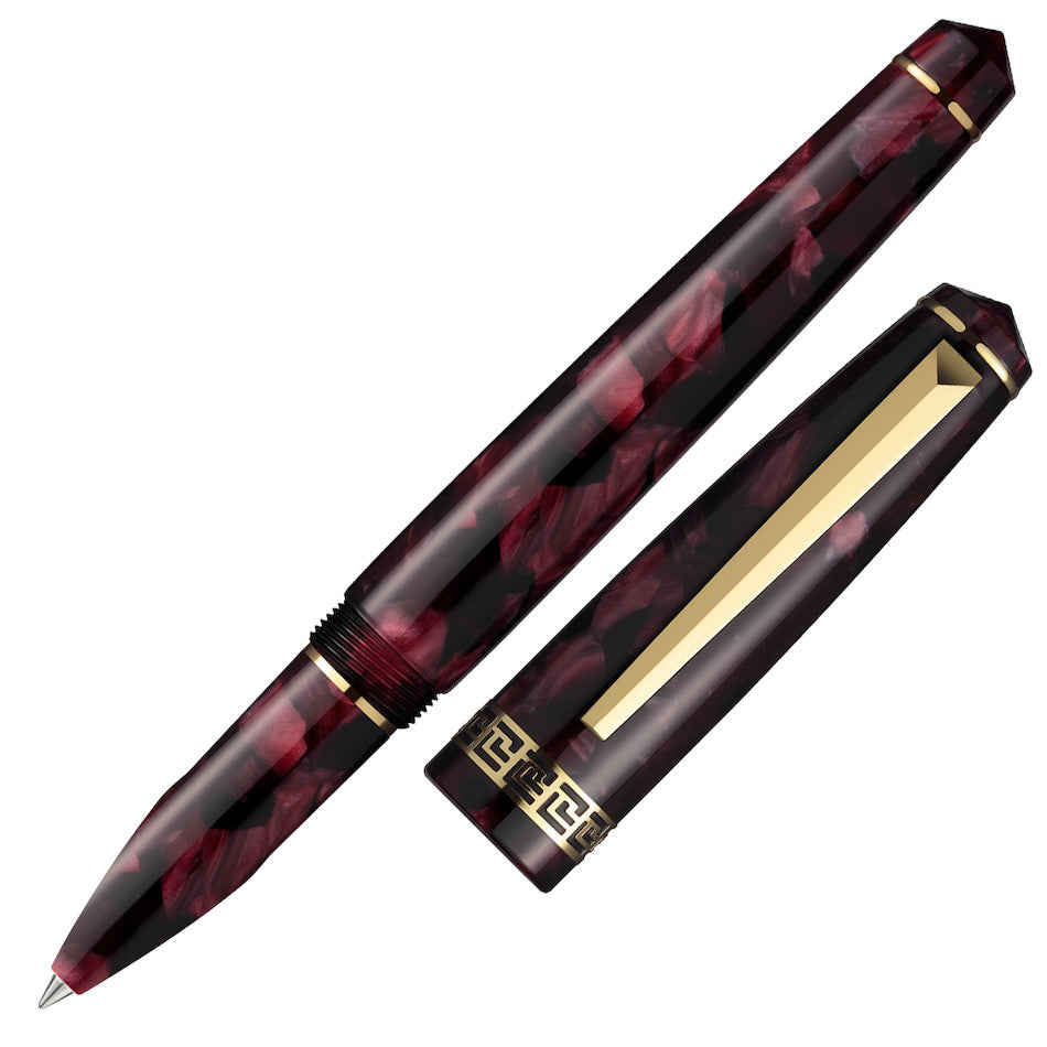 Laban Rosa Rollerball Pen Burgundy Marble by Laban at Cult Pens