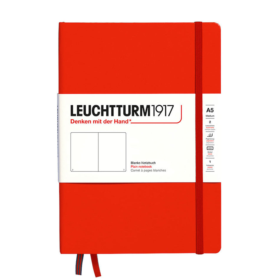 LEUCHTTURM1917 Hardcover Notebook Medium Fox Red by LEUCHTTURM1917 at Cult Pens