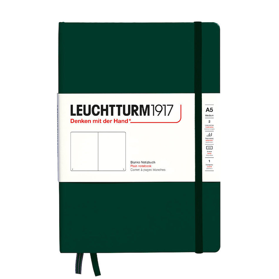 LEUCHTTURM1917 Hardcover Notebook Medium Forest Green by LEUCHTTURM1917 at Cult Pens
