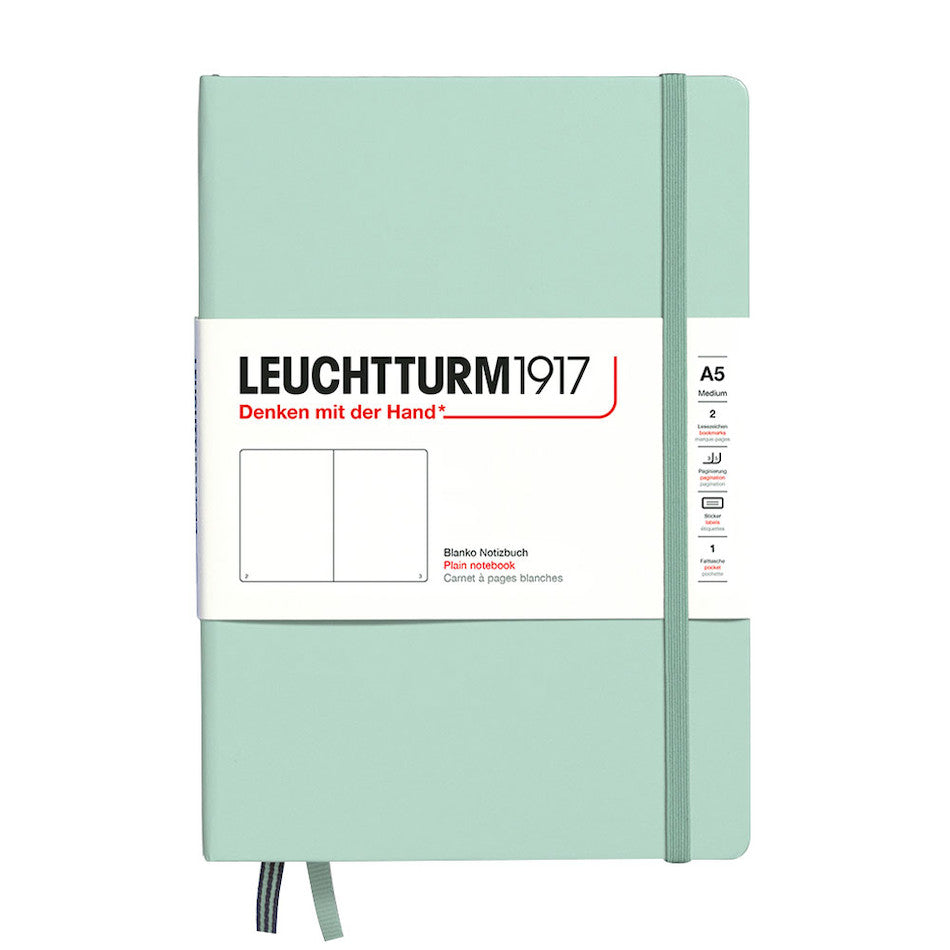 LEUCHTTURM1917 Hardcover Notebook Medium Mint Green by LEUCHTTURM1917 at Cult Pens