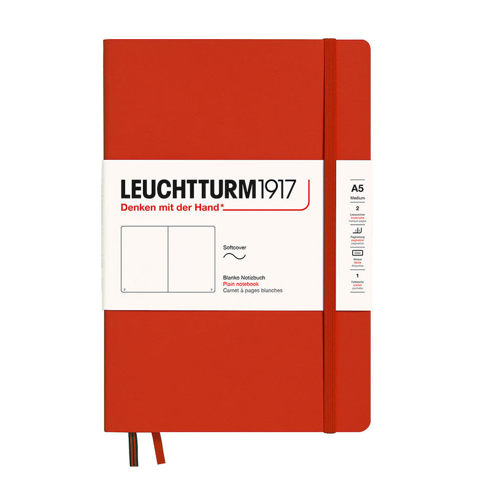 LEUCHTTURM1917 Softcover Notebook Medium Fox Red by LEUCHTTURM1917 at Cult Pens