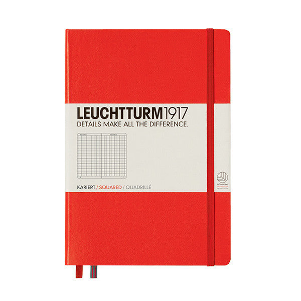 LEUCHTTURM1917 Hardcover Notebook Medium Red by LEUCHTTURM1917 at Cult Pens