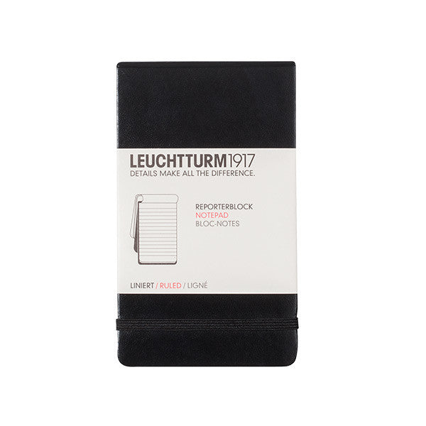 LEUCHTTURM1917 Reporter Notepad Black by LEUCHTTURM1917 at Cult Pens