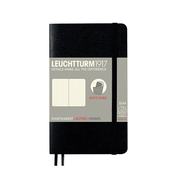 LEUCHTTURM1917 Softcover Notebook Pocket Black by LEUCHTTURM1917 at Cult Pens