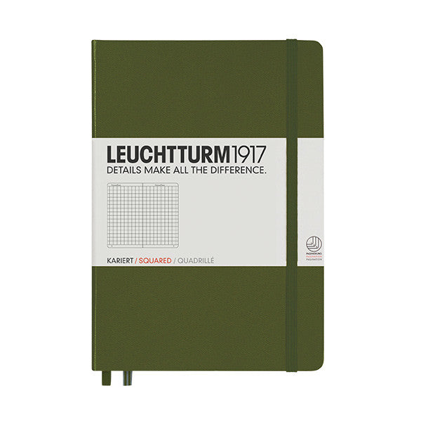 LEUCHTTURM1917 Hardcover Notebook Medium Army by LEUCHTTURM1917 at Cult Pens