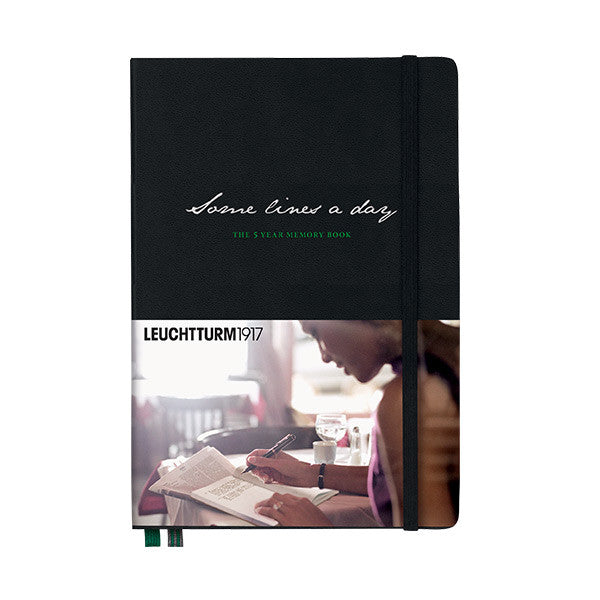 LEUCHTTURM1917 Some Lines a Day Five Year Memory Book Black by LEUCHTTURM1917 at Cult Pens