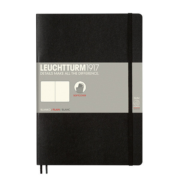 LEUCHTTURM1917 Softcover Notebook B5 Black by LEUCHTTURM1917 at Cult Pens