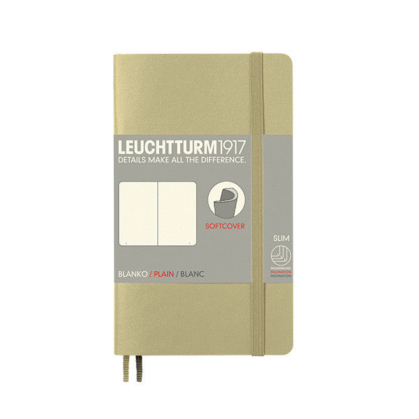 LEUCHTTURM1917 Softcover Notebook Pocket Sand by LEUCHTTURM1917 at Cult Pens