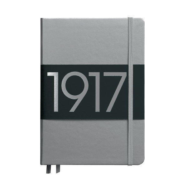 LEUCHTTURM1917 Hardcover Notebook Medium 1917 Metallic Edition Silver by LEUCHTTURM1917 at Cult Pens