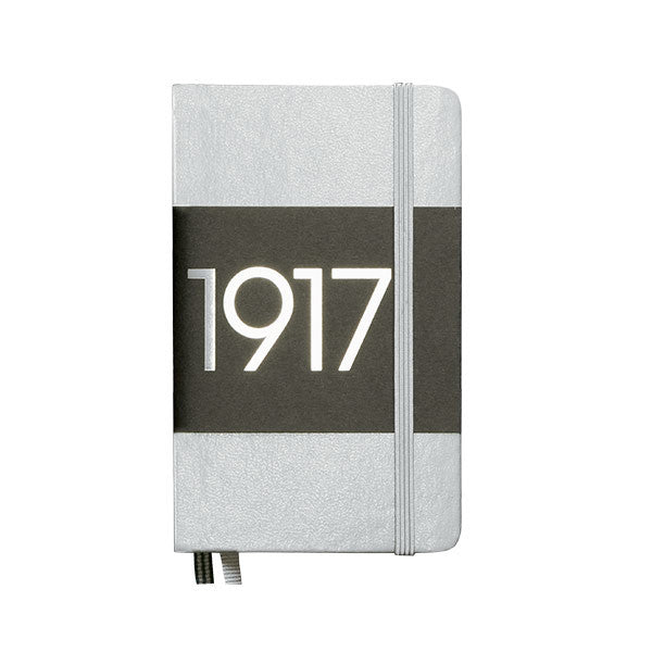 LEUCHTTURM1917 Hardcover Notebook Pocket 1917 Metallic Edition Silver by LEUCHTTURM1917 at Cult Pens