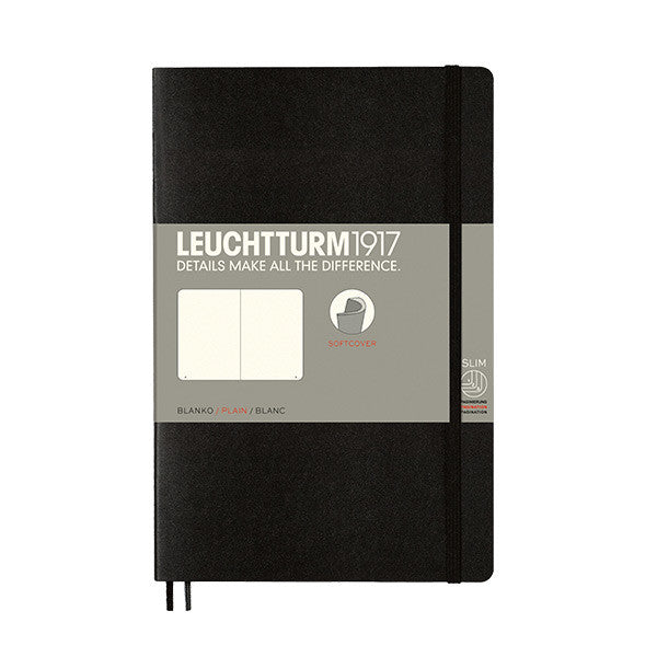 LEUCHTTURM1917 Softcover Notebook B6+ Black