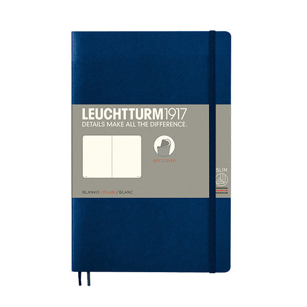 LEUCHTTURM1917 Softcover Notebook B6+ Navy by LEUCHTTURM1917 at Cult Pens