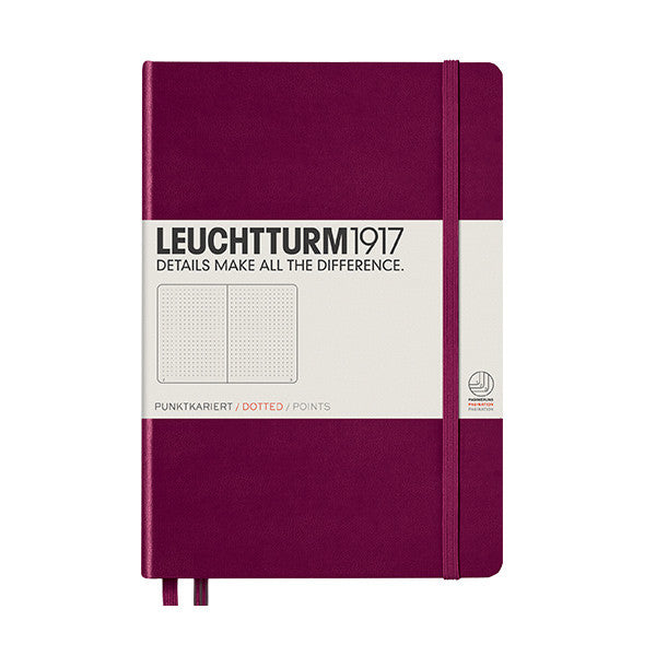 LEUCHTTURM1917 Hardcover Notebook Medium Port Red by LEUCHTTURM1917 at Cult Pens