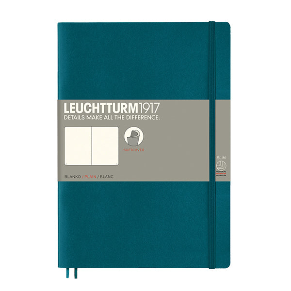 LEUCHTTURM1917 Softcover Notebook B5 Pacific Green by LEUCHTTURM1917 at Cult Pens