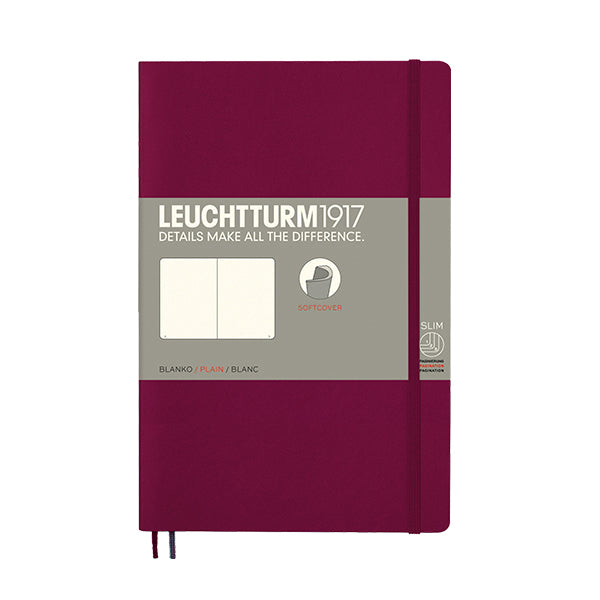 LEUCHTTURM1917 Softcover Notebook B6+ Port Red by LEUCHTTURM1917 at Cult Pens