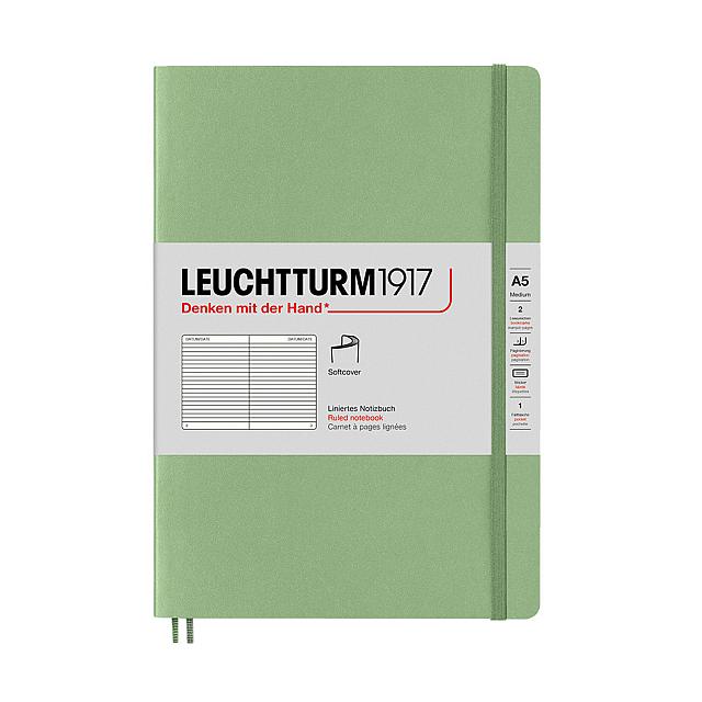 LEUCHTTURM1917 Softcover Notebook Medium Sage by LEUCHTTURM1917 at Cult Pens