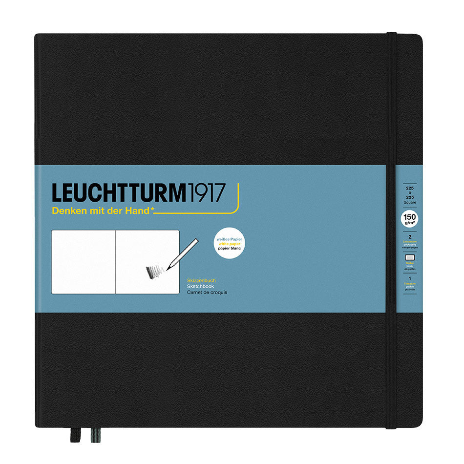 LEUCHTTURM1917 Sketchbook Square Black by LEUCHTTURM1917 at Cult Pens