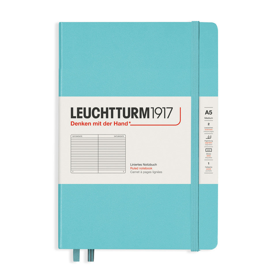LEUCHTTURM1917 Hardcover Notebook Medium Aquamarine by LEUCHTTURM1917 at Cult Pens