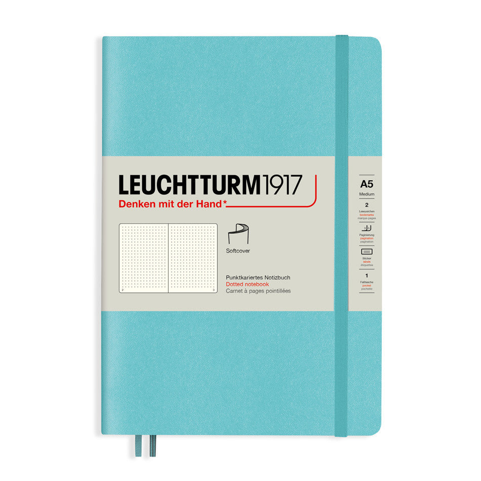 LEUCHTTURM1917 Softcover Medium Notebook Aquamarine by LEUCHTTURM1917 at Cult Pens