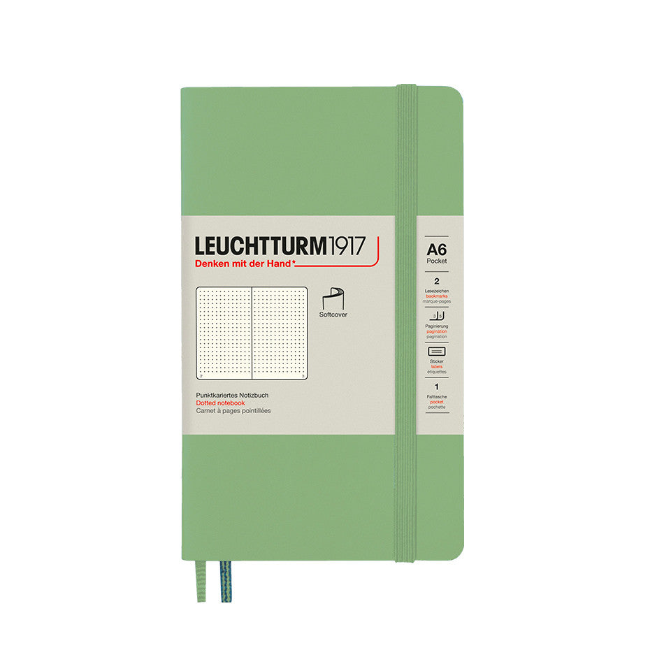 LEUCHTTURM1917 Softcover Notebook Pocket Sage by LEUCHTTURM1917 at Cult Pens