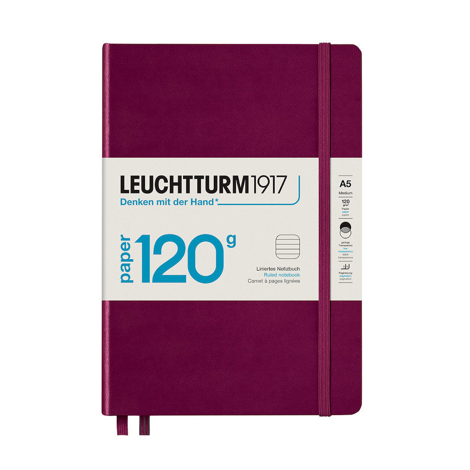 LEUCHTTURM1917 120g Notebook Edition Medium Port Red by LEUCHTTURM1917 at Cult Pens