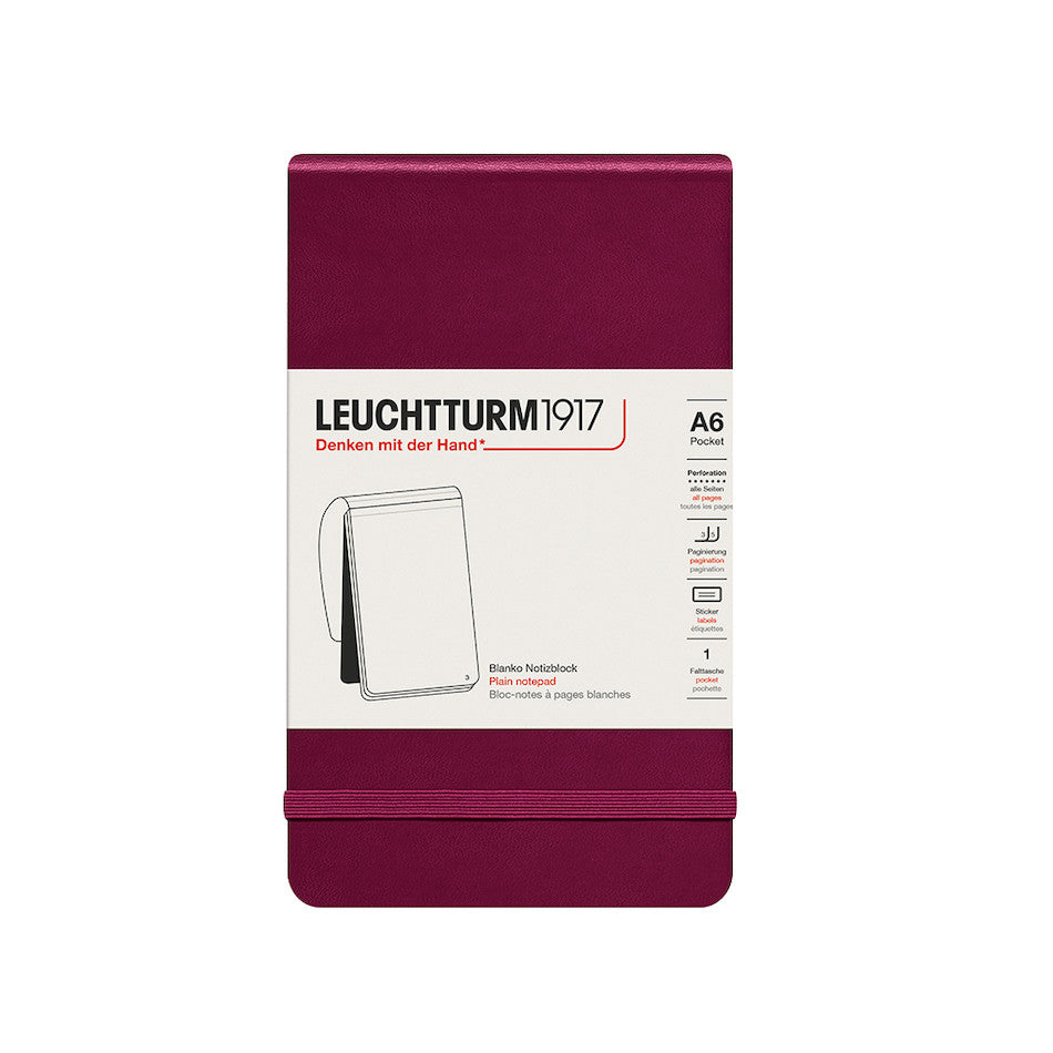 LEUCHTTURM1917 Reporter Notepad Port Red by LEUCHTTURM1917 at Cult Pens