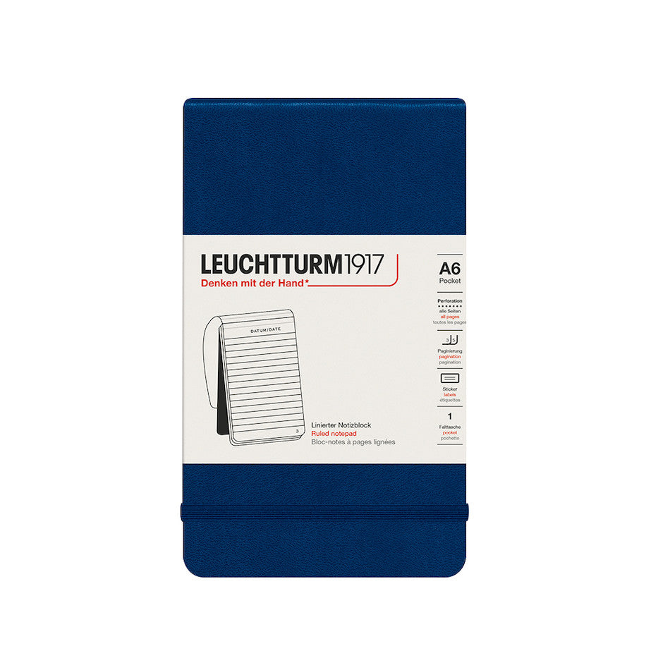 LEUCHTTURM1917 Reporter Notepad Navy by LEUCHTTURM1917 at Cult Pens