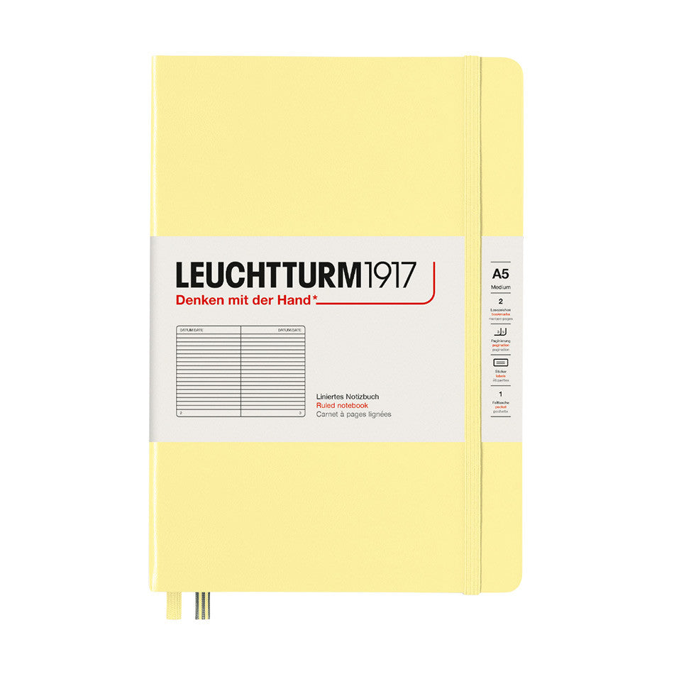 LEUCHTTURM1917 Hardcover Notebook Medium Vanilla by LEUCHTTURM1917 at Cult Pens