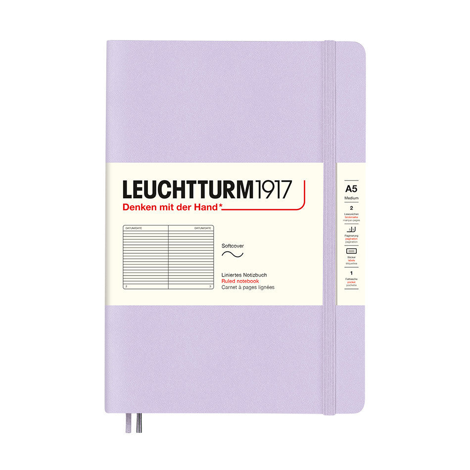 LEUCHTTURM1917 Softcover Notebook Medium Lilac by LEUCHTTURM1917 at Cult Pens