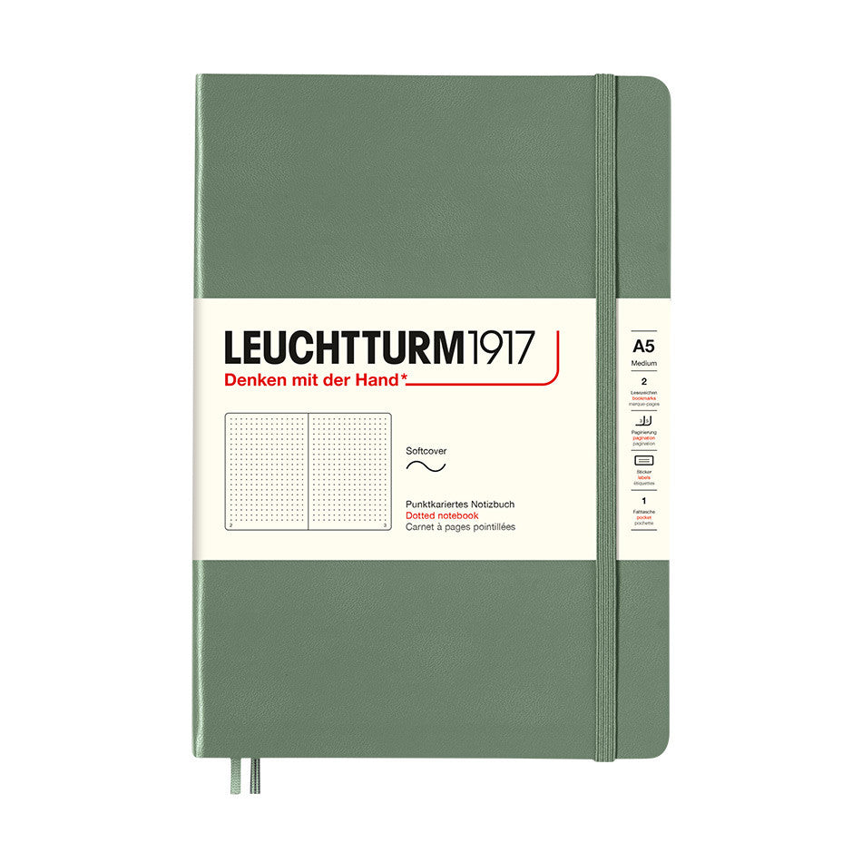 LEUCHTTURM1917 Softcover Notebook Medium Olive by LEUCHTTURM1917 at Cult Pens