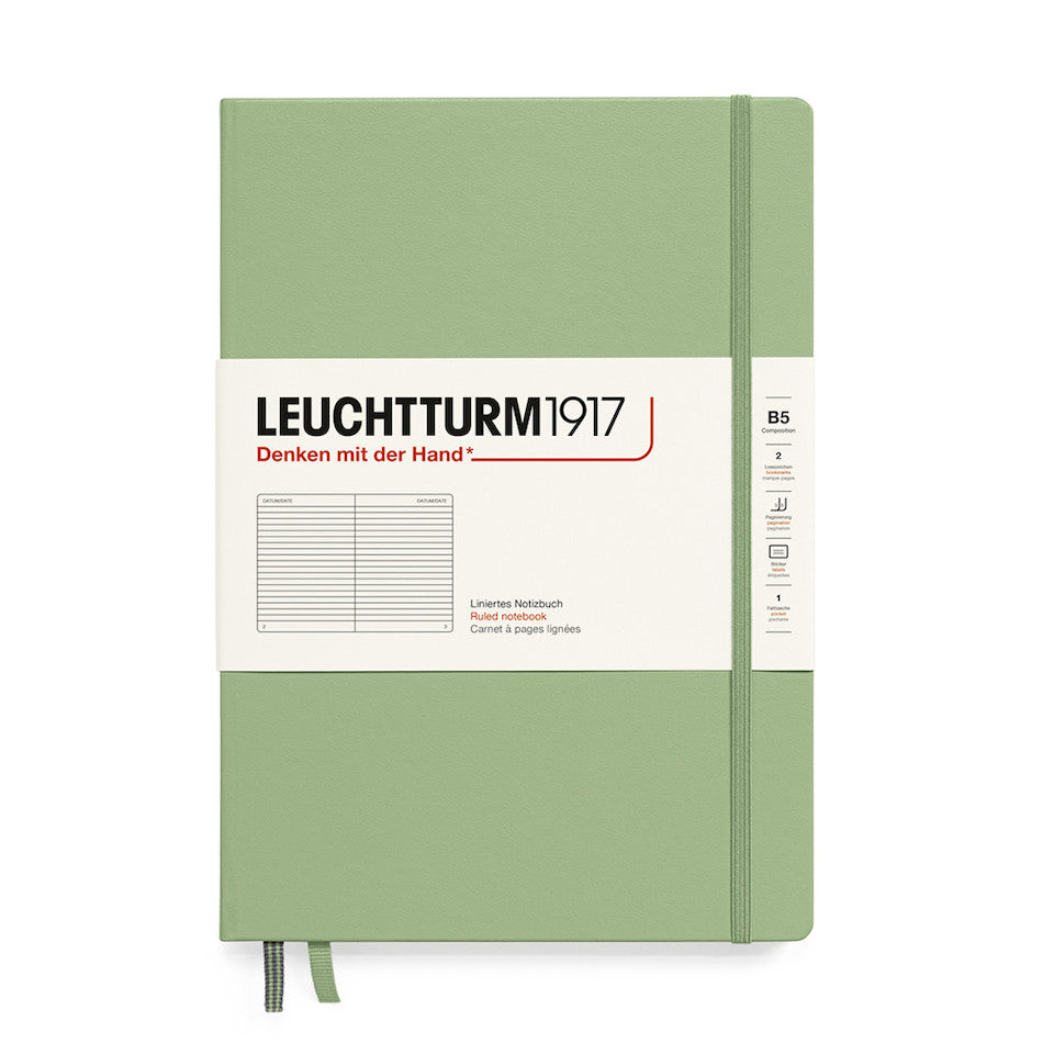 LEUCHTTURM1917 Hardcover Notebook B5 Sage by LEUCHTTURM1917 at Cult Pens