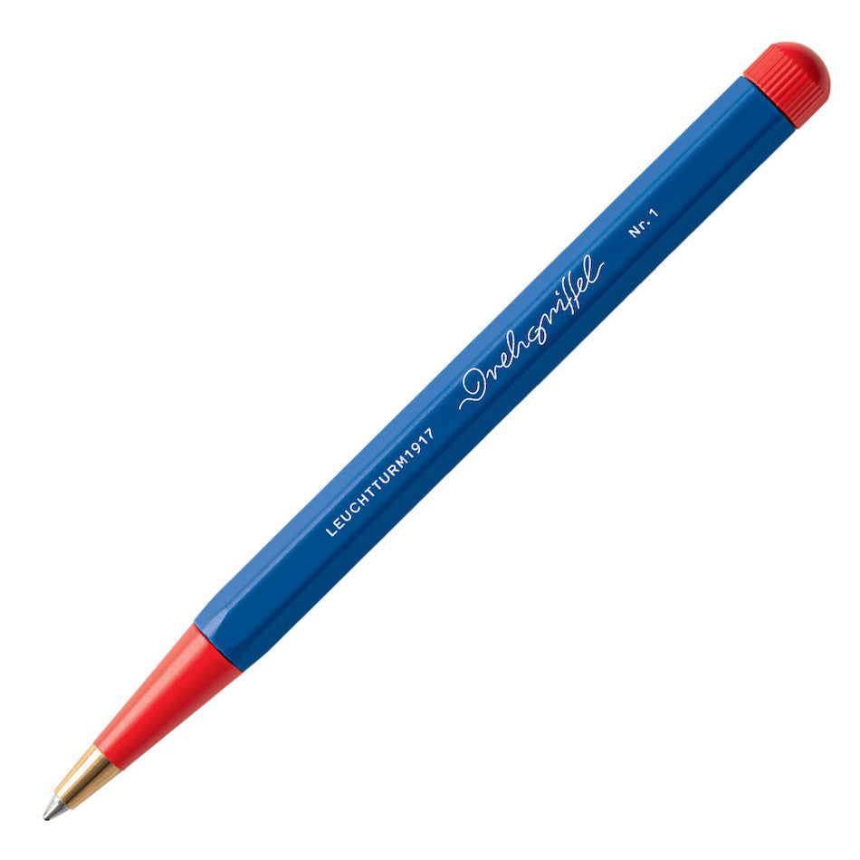 LEUCHTTURM1917 Drehgriffel Bauhaus Edition Ballpoint Pen Royal Blue and Red by LEUCHTTURM1917 at Cult Pens