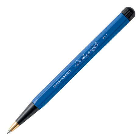LEUCHTTURM1917 Drehgriffel Bauhaus Edition Ballpoint Pen Royal Blue and Black by LEUCHTTURM1917 at Cult Pens