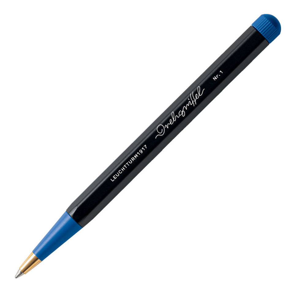 LEUCHTTURM1917 Drehgriffel Bauhaus Edition Ballpoint Pen Black and Royal Blue by LEUCHTTURM1917 at Cult Pens