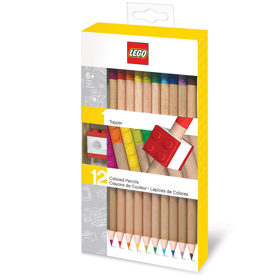 LEGO 2.0 Colour Pencils Set of 12 with Topper by LEGO at Cult Pens